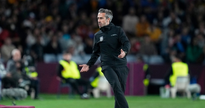 El entonces técnico de España Jorge Vilda durante la final contra Inglaterra en el Mundial femenino, el domingo 20 de agosto de 2023, en Sydney. Foto: Abbie Parr, AP