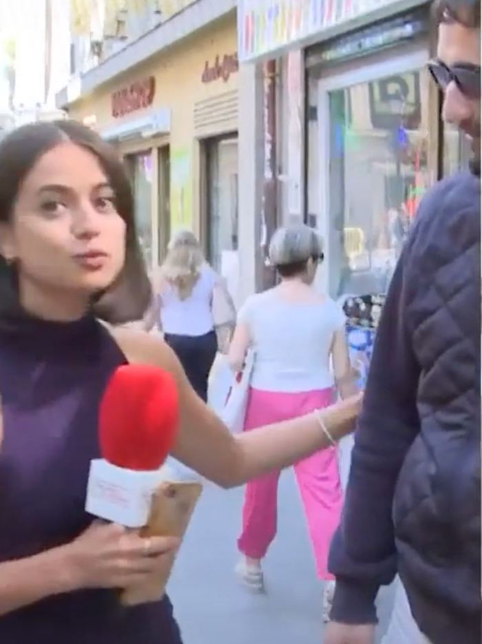 Un hombre que venía caminando por la calle se acercó a la profesional, le tocó el glúteo y luego le preguntó de qué programa era.