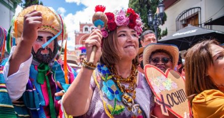 La Senadora Xóchitl Gálvez en Chiapas.