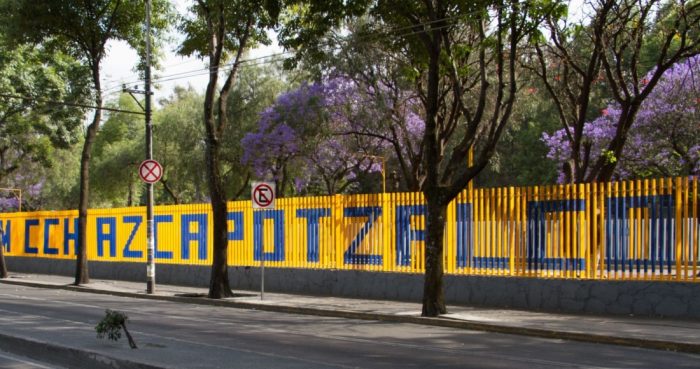 Pese al paro de labores por parte de los profesores del plantel del Colegio de Ciencias y Humanidades Azcapotzalco, profesora de biología recibió afuera del plantel trabajos de alumnos. Foto: Rogelio Morales, Cuartoscuro