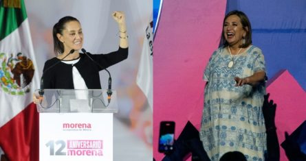 Las candidatas presidenciales Claudia Sheinbaum y Xóchitl Gálvez.