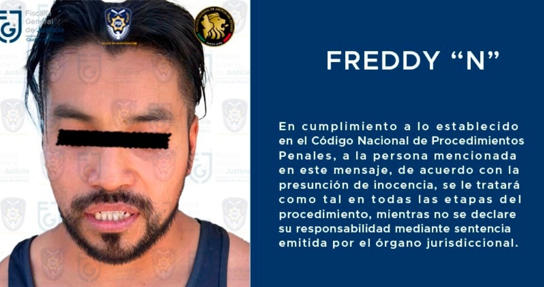 Elementos de seguridad se trasladaron a Nuevo León para detener a Freddy "N" por ser uno de los policías involucrados en el feminicidio de la joven Montserrat Juárez de 25 años. Foto: Twitter @FiscaliaCDMX