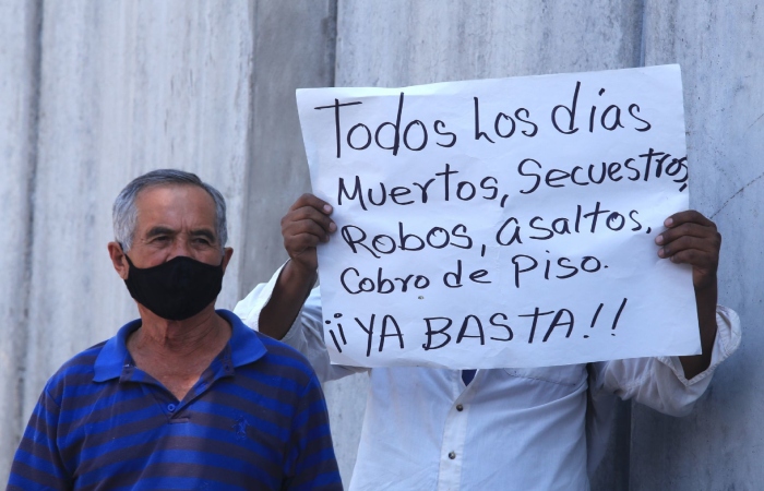 Protesta contra la inseguridad en Guerrero. Imagen ilustrativa.