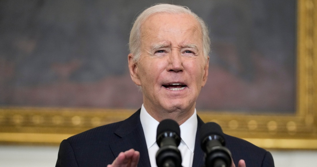 El Presidente Joe Biden en la Casa Blanca en Washington el 7 de octubre de 2023.