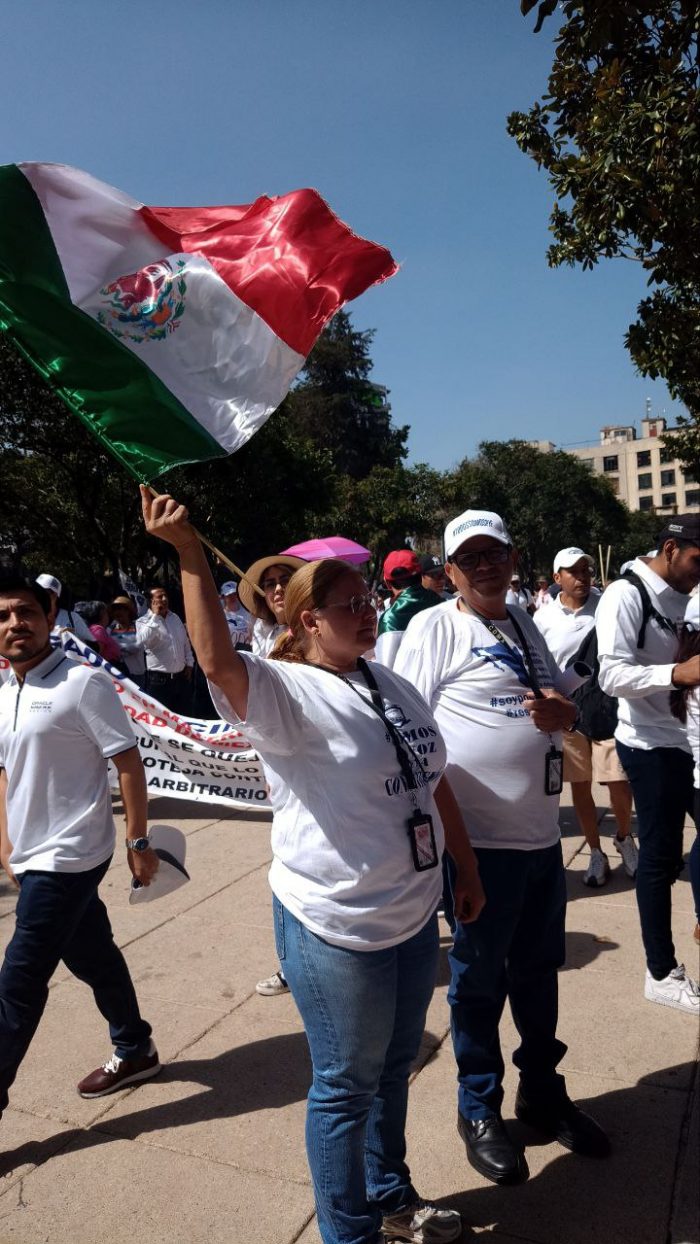 Trabajadoras y trabajadores del Poder Judicial de la Federación (PJF) salieron a las calles de las principales ciudades del país para participar en una megamarcha.