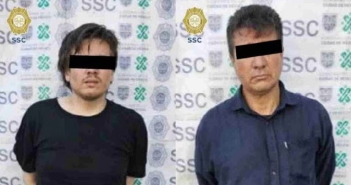 Sean Alejandro "N" y César "N" fueron detenidos por el presunto feminicidio de Montserrat Juárez Gómez. Foto: Secretaría de Seguridad y Protección Ciudadana