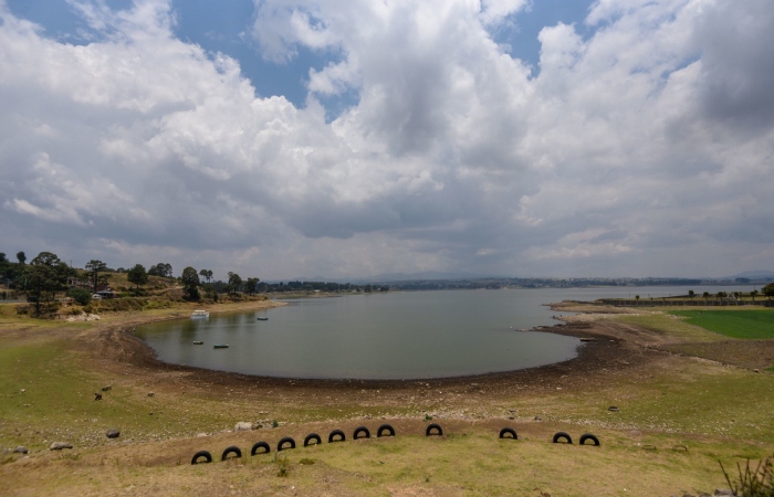 Presa de Villa Victoria, parte del Sistema Cutzamala. 