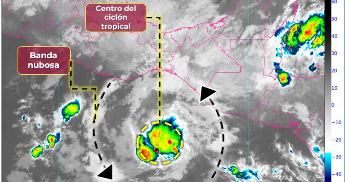 La tormenta tropical "Pilar" se localizó la mañana de este jueves al sur de Chiapas y su amplia circulación, en interacción con la masa de aire frío de origen ártico que impulsó al frente frío número 8, ubicado sobre el occidente del Mar Caribe, ocasionará lluvias puntuales intensas en Veracruz, Tabasco y Chiapas.