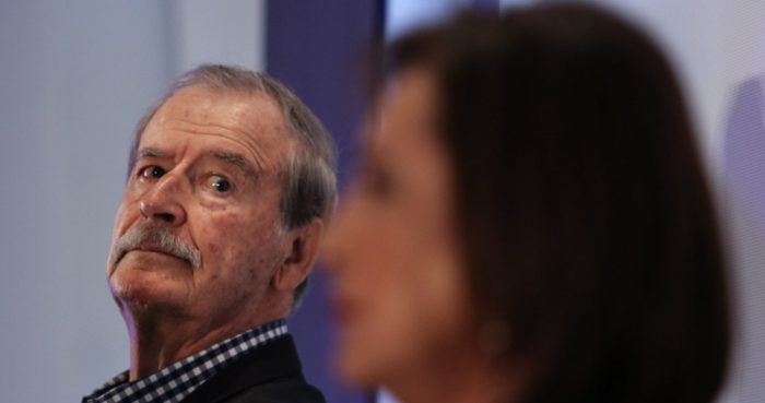 El expresidente Vicente Fox y Xóchitl Gálvez, virtual candidata presidencial de la oposición.