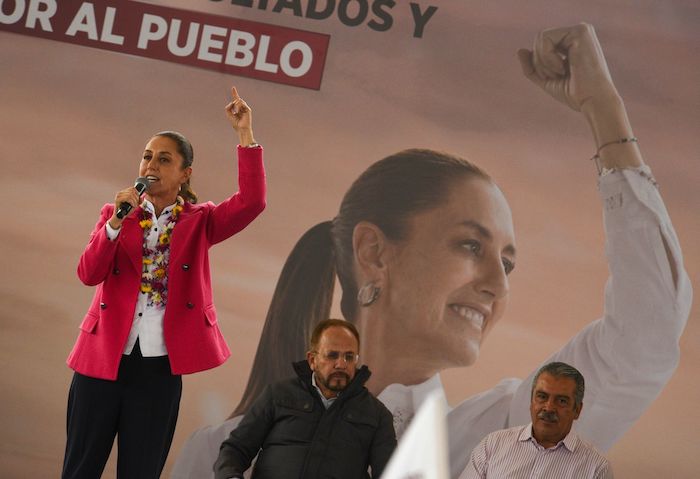 Claudia Sheinbaum en Zinacantepec.