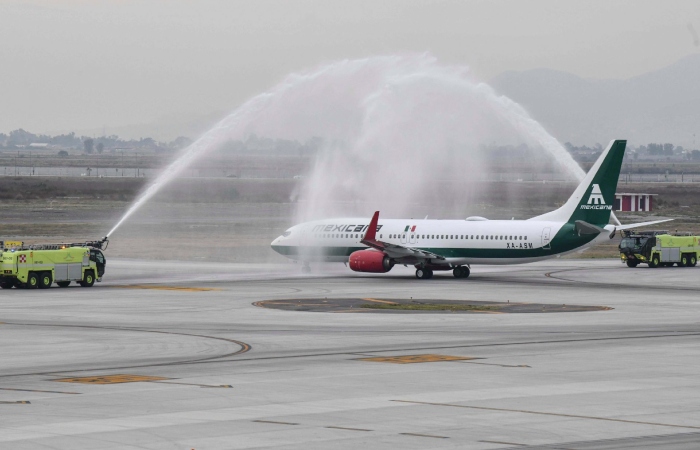 Mexicana de Aviación reanudó operaciones después de 13 años sin actividad. Foto: Mario Jasso, Cuartoscuro 