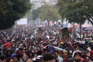 La peregrinación atrajo a personas de otras partes del mundo.