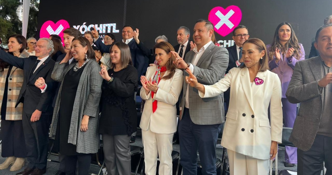 Xóchitl Gálvez presentó esta mañana al equipo que la acompañará en la campaña presidencial de 2024.