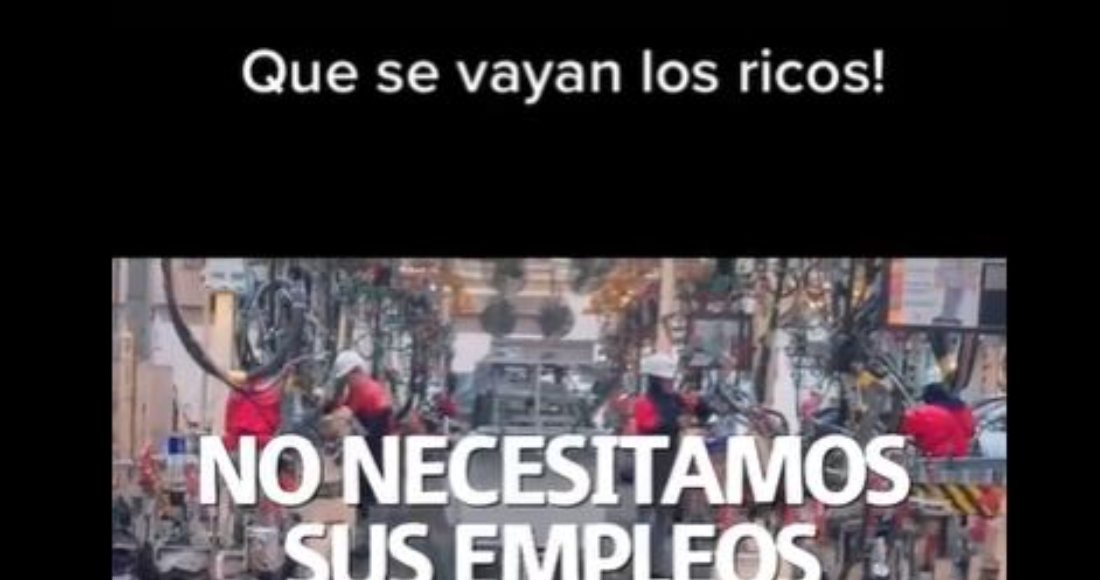 El video "Que se vayan los ricos" no es de Morena.