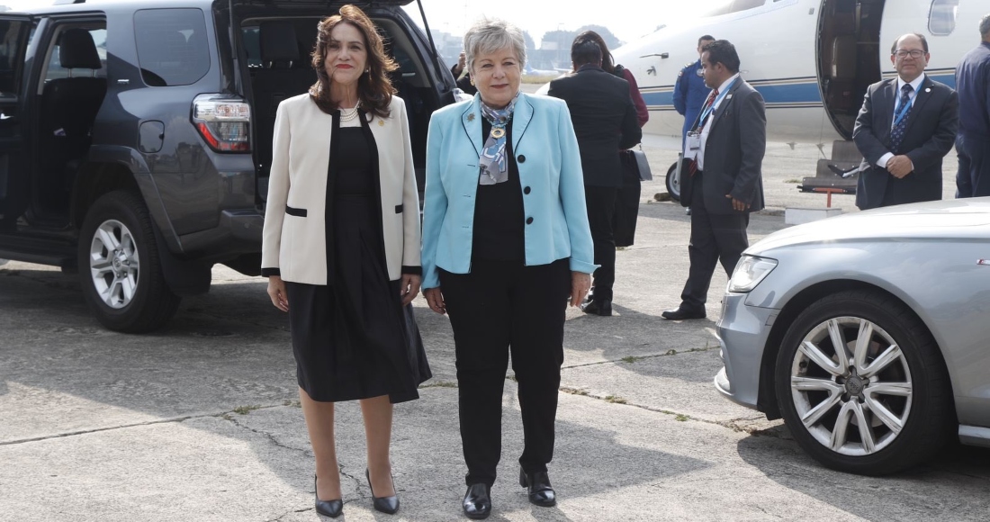 La Secretaria de Relaciones Exteriores de México, Alicia Bárcena, ya se encuentra en Guatemala para la toma de posesión de Bernardo Arévalo.