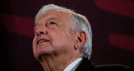 El Presidente Andrés Manuel López Obrador en conferencia de prensa.