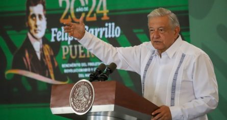 El Presidente Andrés Manuel López Obrador en Mérida, Yucatán.