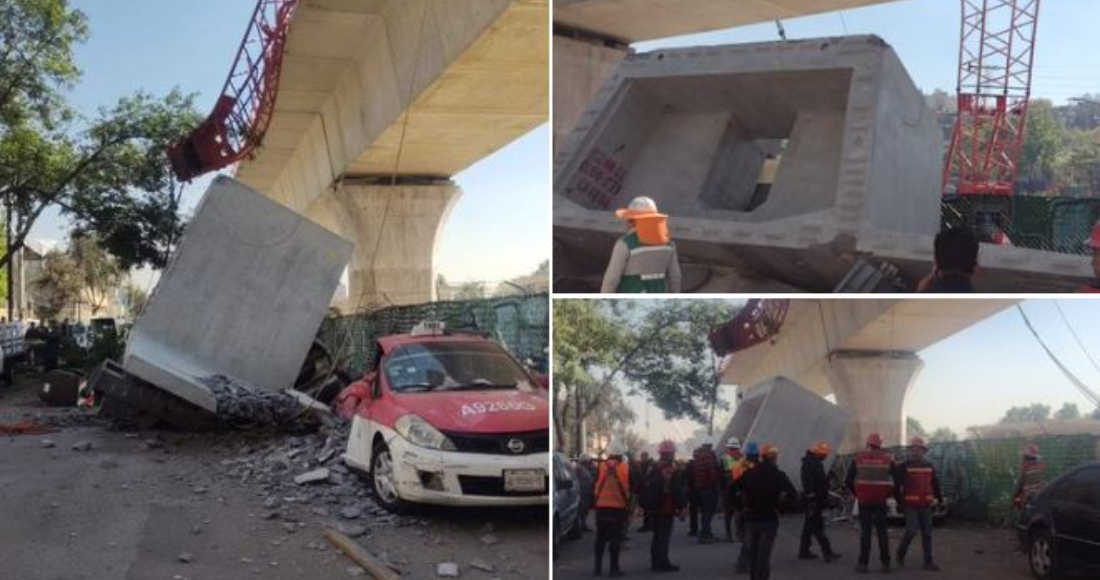 Estructura de Tren Interurbano México-Toluca colapsó en Observatorio, CdMx; no se reportan heridos .