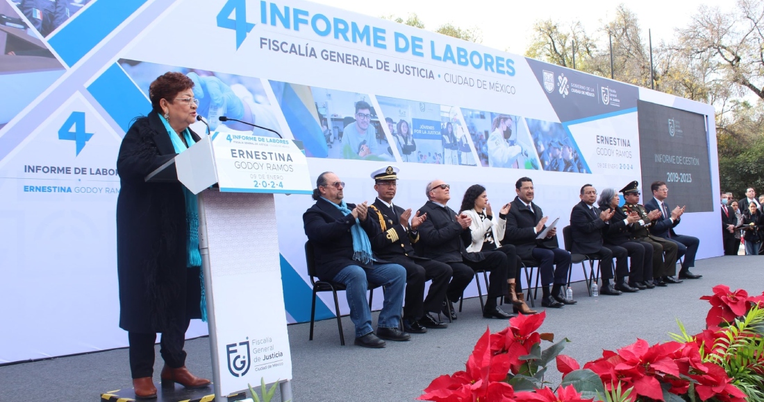 La Fiscal Ernestina Godoy Ramos denunció este martes en su cuarto y último Informe de Labores cómo las y los legisladores del Partido Revolucionario Institucional (PRI) y del Partido Acción Nacional (PAN), que representan un minoría en el Congreso de la Ciudad de México, bloquearon su ratificación en el cargo para protegerse a sí mismos de los señalamientos de corrupción que pesan en su contra.