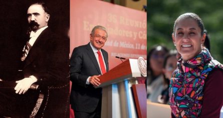 Francisco I. Madero, AMLO y Claudia Sheinbaum.