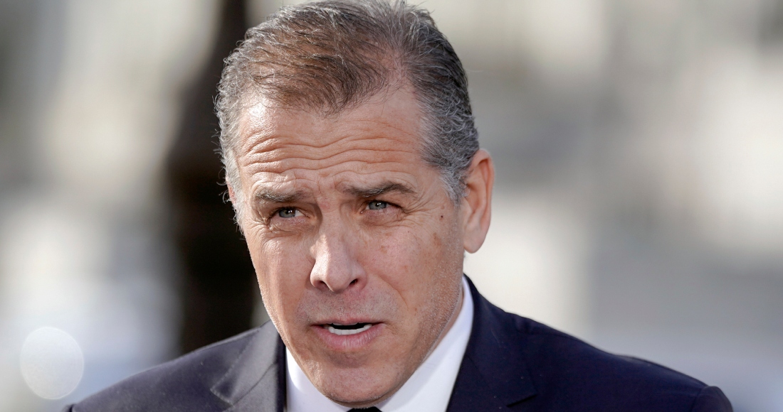 Hunter Biden, hijo del Presidente Joe Biden, en conferencia de prensa afuera del Capitolio en Washington, el 13 de diciembre de 2023. Foto: Mariam Zuhaib, AP