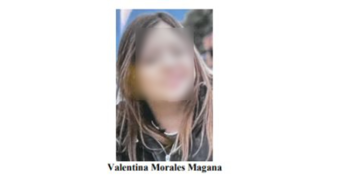 Valentina Morales Magaña no tiene teléfono ni familiares en el área de Los Ángeles.