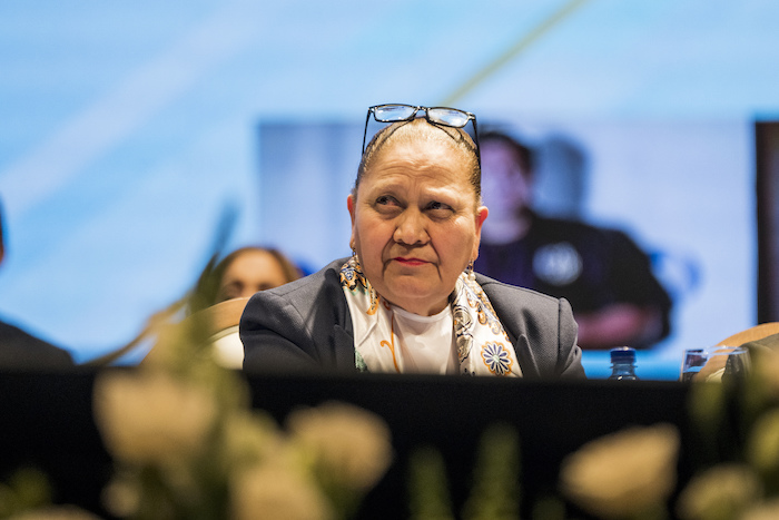 La Fiscal General guatemalteca, Consuelo Porras, rinde su informe anual en Ciudad de Guatemala, el 17 de mayo de 2023.