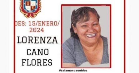 La buscadora Lorenza Cano.