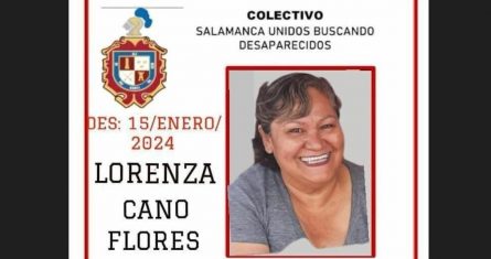 La buscadora Lorenza Cano Flores fue privada de la libertad el pasado lunes en el municipio de Salamanca. Así lo dio a conocer ayer la Plataforma por la Paz y la Justicia en Guanajuato, la cual hizo un llamado a las autoridades locales para que implementen de manera inmediata un operativo que permita la rápida localización de Lorenza. Foto: X @plataformagto