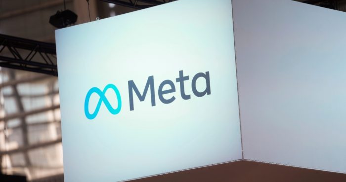 El logotipo de Meta aparece en la feria Vivatech en París, Francia, el 14 de junio de 2023. Foto: Thibault Camus, AP