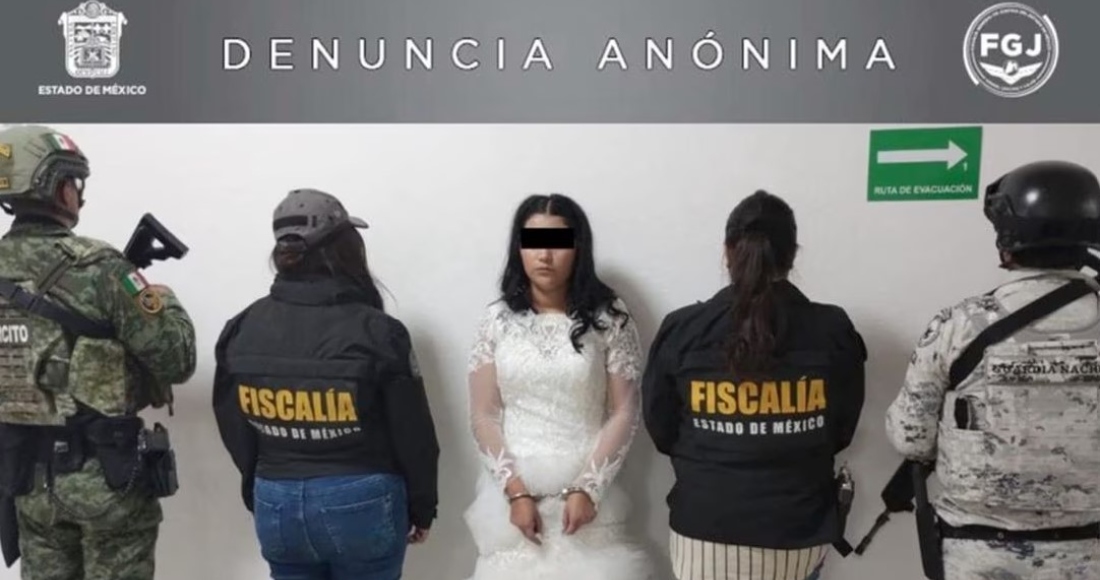 La Fiscalía General de Justicia del Estado de México (FGJ-Edomex) informó sobre la detención de Nancy "N", pareja de Clemente "N", conocido como "El Ratón", quien está identificado como presunto integrante de una banda dedicada a la extorsión de vendedores de pollo en el Valle de Toluca. Foto: X @FiscaliaEdomex