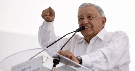 El Presidente Andrés Manuel López Obrador en Oaxaca.