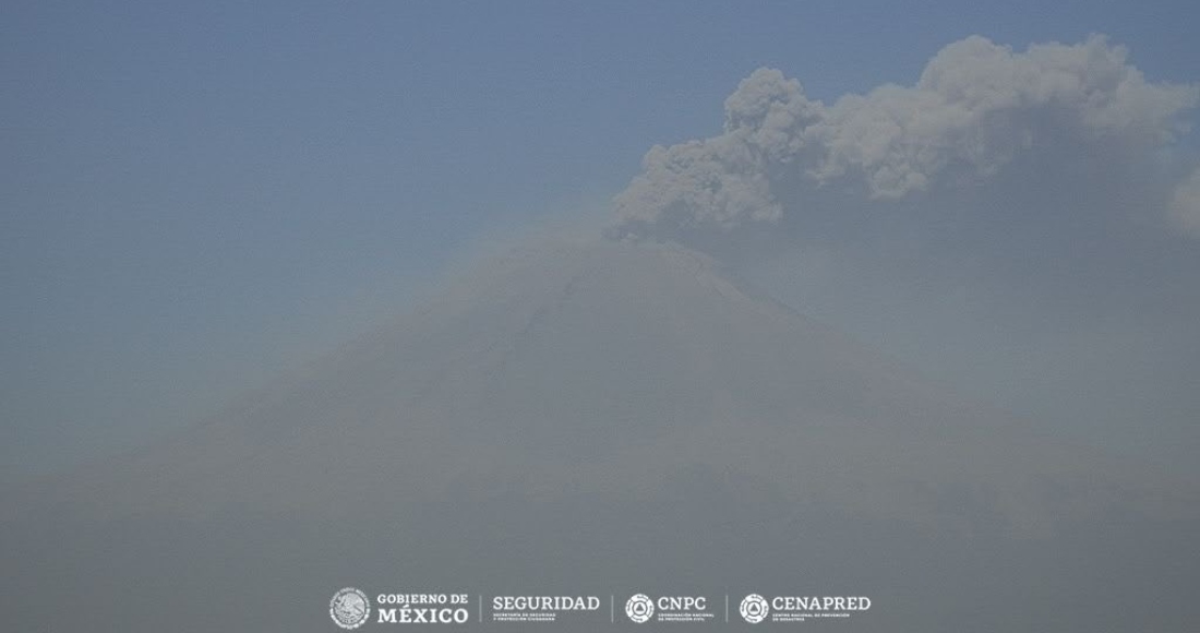 El volcán Popocatépetl.