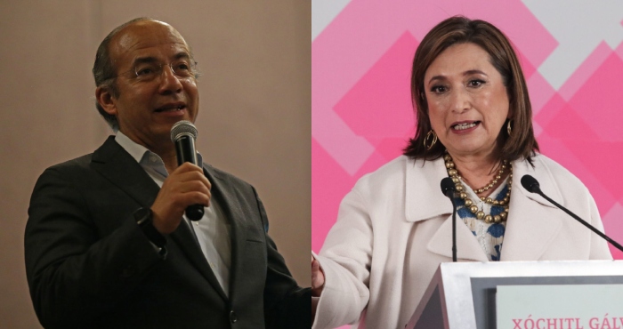 Felipe Calderón y Xóchitl Gálvez.