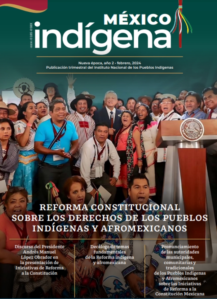 El segundo número de la revista México indígena está dedicado a los temas fundamentales de la iniciativa presentada por el Presidente Andrés Manuel López Obrador el pasado 5 de febrero, fecha en que se cumplieron 107 años de la promulgación de la Constitución de 1917. Foto: Captura de pantalla.