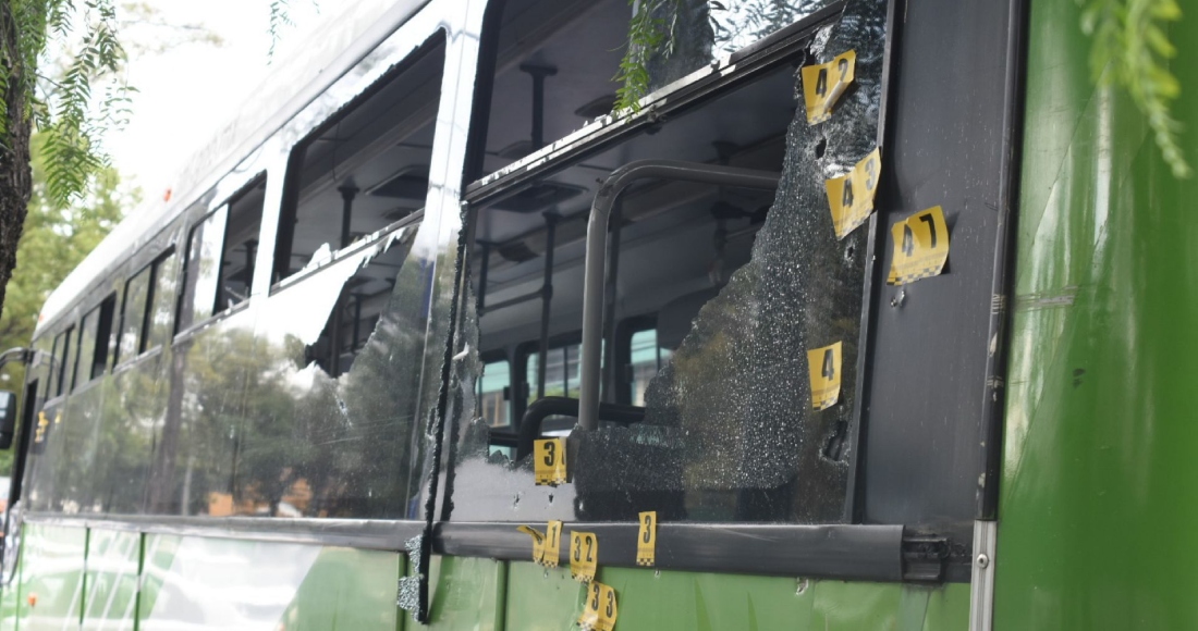 Vehículos alcanzados por las balas el día del atentado contra García Harfuch