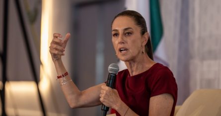 La candidata a la Presidencia Claudia Sheinbaum, sostuvo un encuentro con empresarios y representantes de las cámaras empresarias de Nuevo León, donde presentó su Proyecto de Nación y visión del desarrollo económico de México.