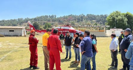 Muere jefe de guardabosques y dos brigadistas al intentar contener incendio en Donato Guerra, municipio del Estado de México.