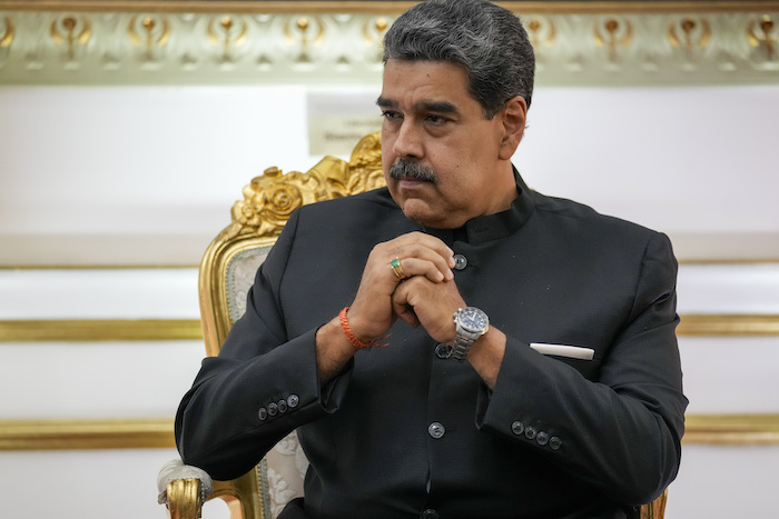 El Presidente venezolano Nicolás Maduro durante un encuentro en el Palacio de Miraflores, el 20 de febrero de 2024, en Caracas.