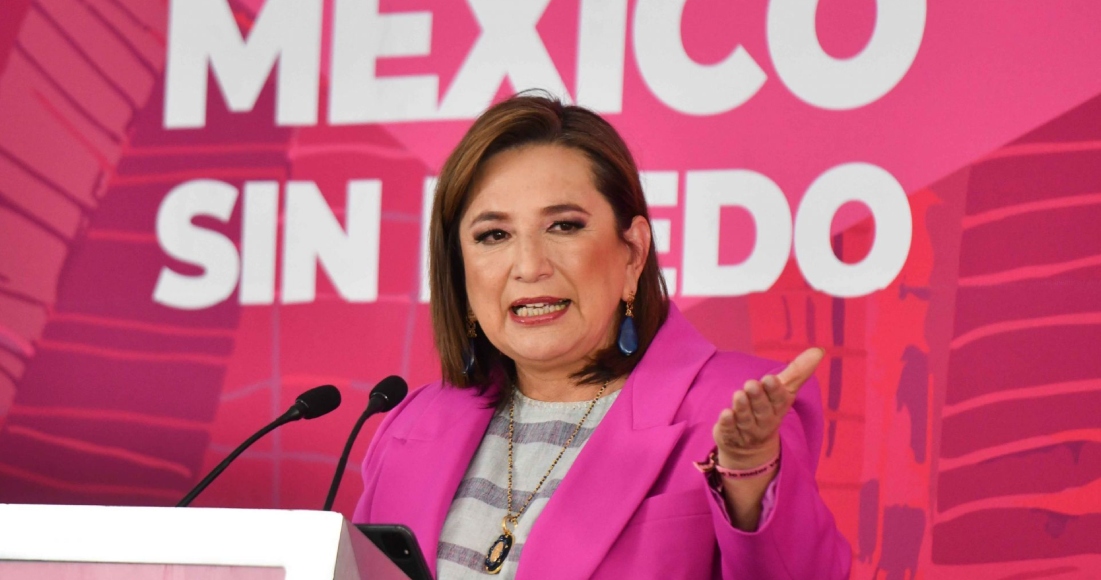 Xóchitl Gález Ruiz, de la coalición "Fuerza y corazón por México", negó la ayuda del partido de ultraderecha Vox.