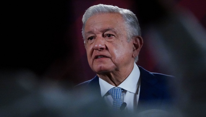 El Presidente Andrés Manuel López Obrador durante la conferencia matutina desde Palacio Nacional dónde se presentó el caso de corrupción en Seguridad Alimentaria Mexicana (Segalmex). 