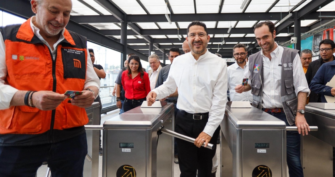 Martí Batres, Jefe de Gobierno, puso en marcha el Centro de Transferencia Modal (Cetram) de Indios Verdes, el cual conectará a los usuarios del Mexibús al Metrobús.