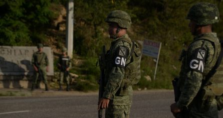 La GN en Comitán, Chiapas.