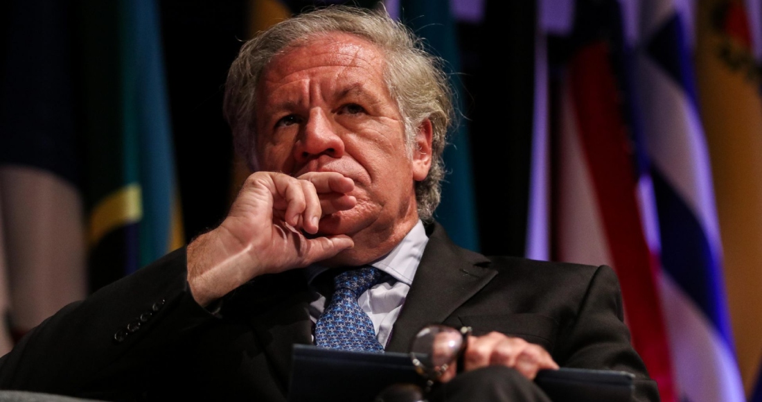 Luis Almagro, Secretario General de la Organización de Estados Americanos (OEA), durante el Congreso Internacional de Organismos Certificados en Normas de Calidad, en el auditorio Jaime Torres Bodet.