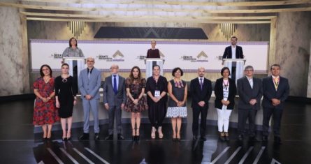 El Segundo Debate Presidencial en los Estudios Churubusco.