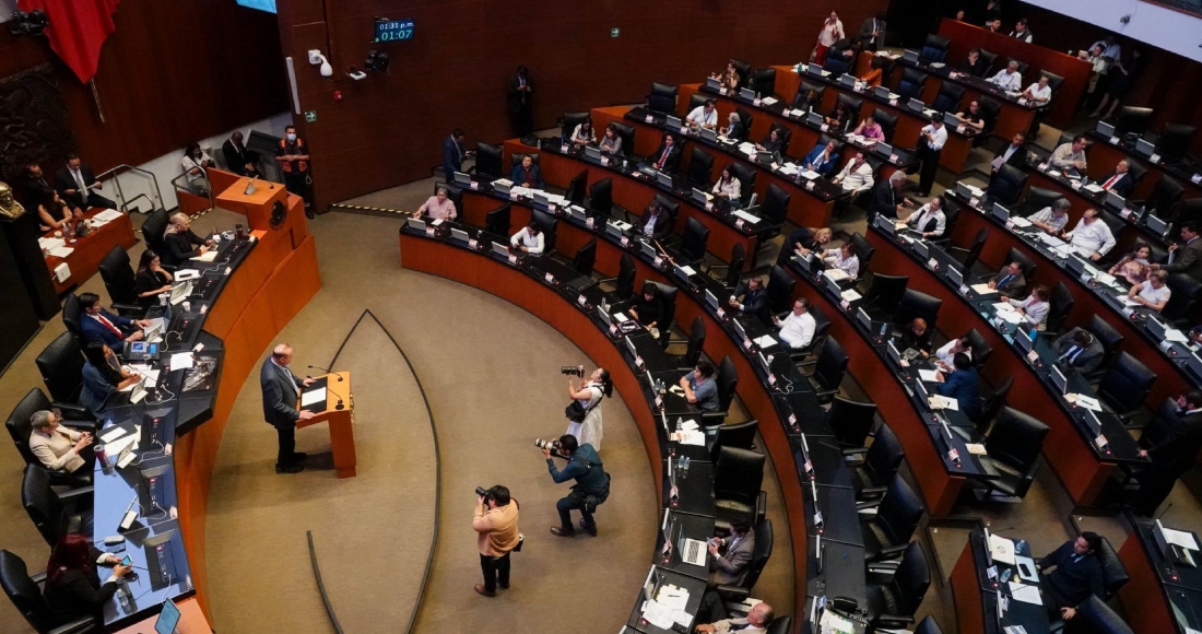 Aspectos de la sesión ordinaria de la Cámara de Senadores correspondiente a la LXV Legislatura en el tercer año de ejercicio.