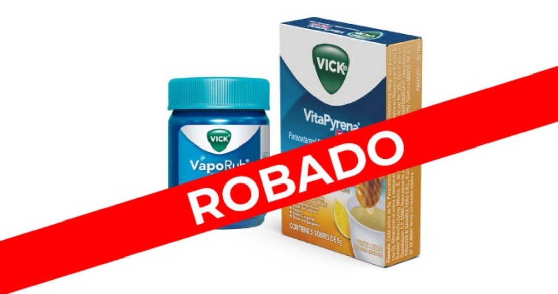 La Comisión Federal para la Protección contra Riesgos Sanitarios (Cofepris) alerta sobre el robo de medicamentos Vaporub y VitaPyrena Forte a la empresa Procter & Gamble Manufacturing México, durante el traslado de los productos.