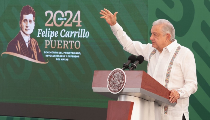 Andrés Manuel López Obrador, Presidente de México, encabezó la conferencia de prensa matutina desde Tapachula, Chiapas.