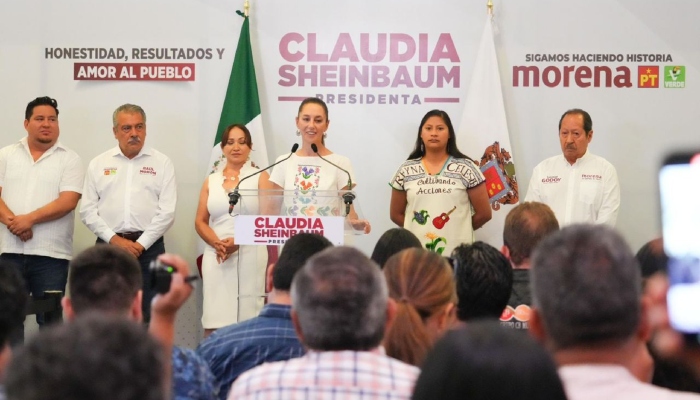 La candidata presidencial, Claudia Sheinbaum, insistió en que el Poder Judicial no puede "lavarse las manos" ante la crisis de inseguridad que atraviesa México.