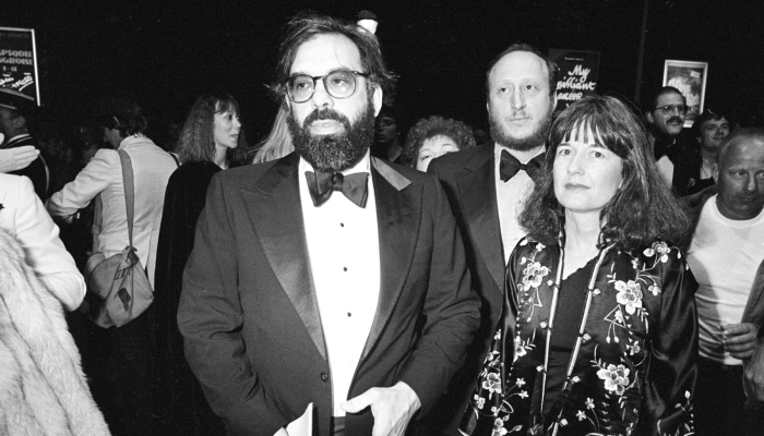 El director estadounidense Francis Ford Coppola y su esposa, Ellie, llegan para el estreno mundial de su película Apocalypse Now en el Festival de Cine de Cannes en el sur de Francia el 19 de mayo de 1979. Coppola regresa a Cannes con su nueva película Megalópolis. 